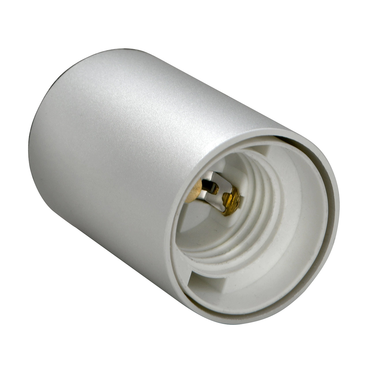 Sompex 'Tobi', Sockel 7 cm silber, Zylinder, Adapter, Elektronik