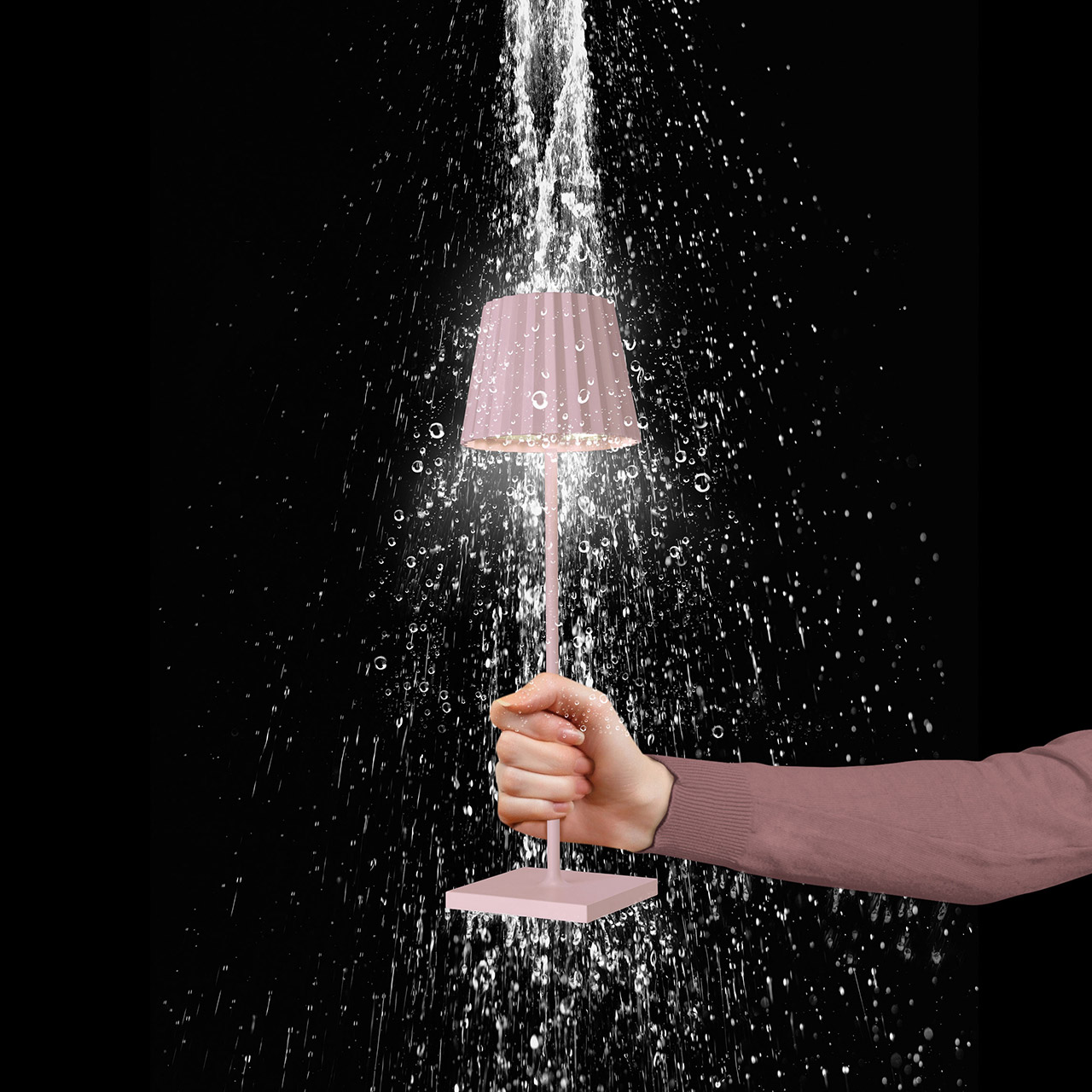 Table lamp LED 38 cm dimmable pink