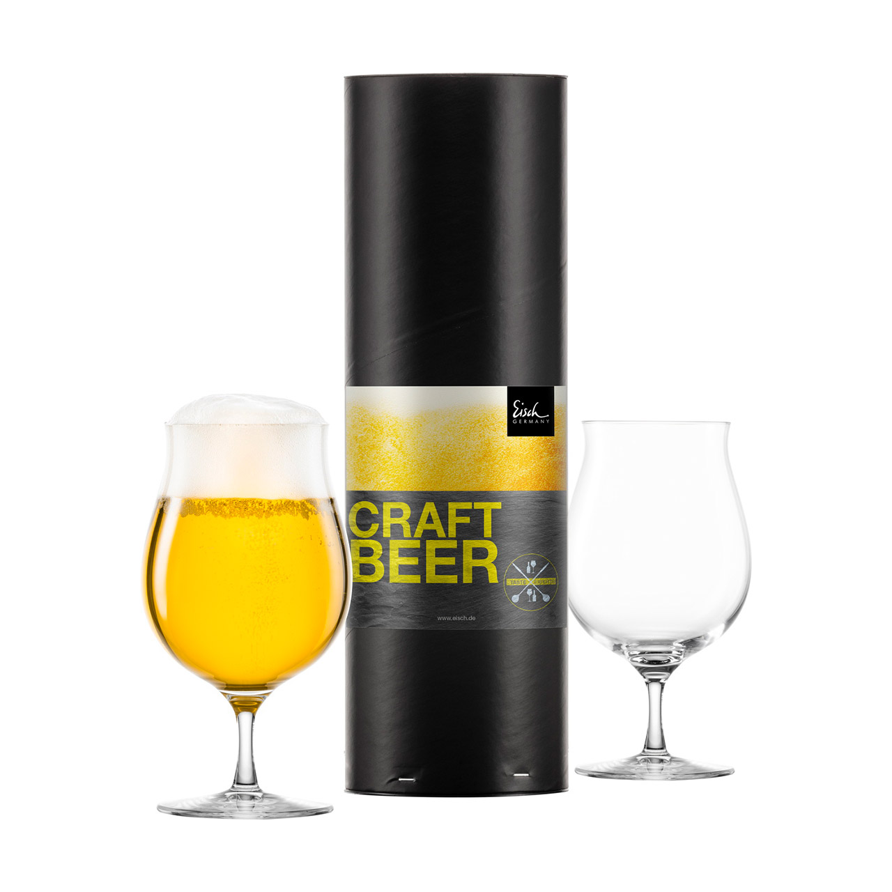 Craft Beer Glass Set (2 pieces), Glas, Bier, Lagerbier, Bierglas, Schnaps