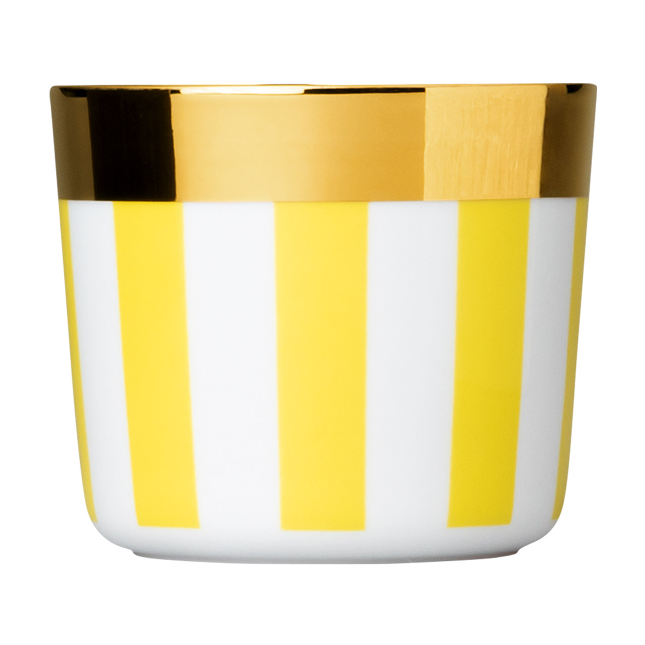 Champagne goblet Cookies & Dreams Yellow, becher, becher, gelb, goldene Kante, gestreift