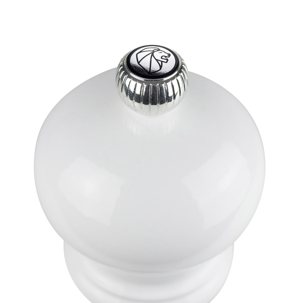 Pepper Mill 12 cm white lacquer, Licht, Flasche