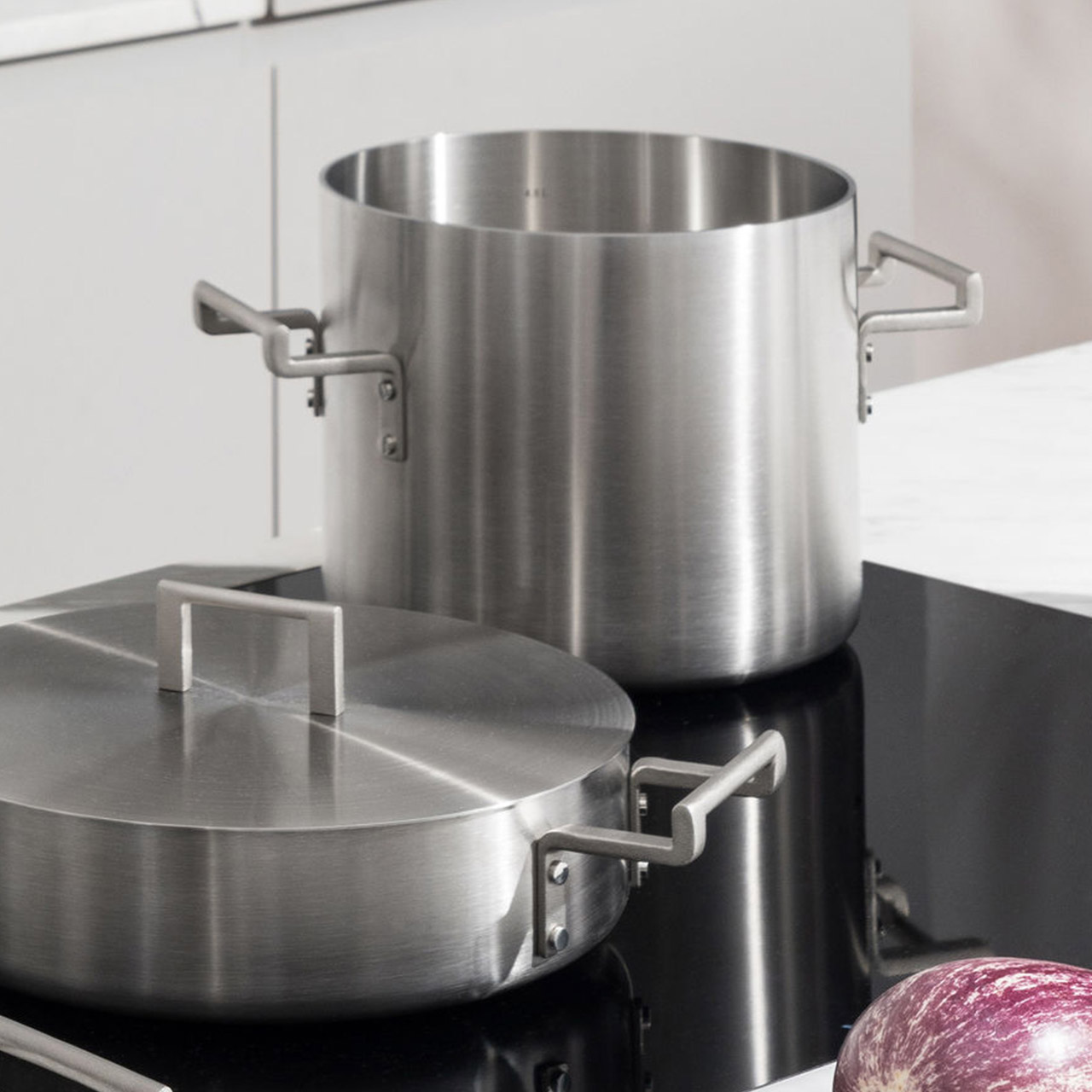 Alessi 'Convivio', Deckel 28 cm, Kochtopf, Kochgeschirr, Essen, Topf