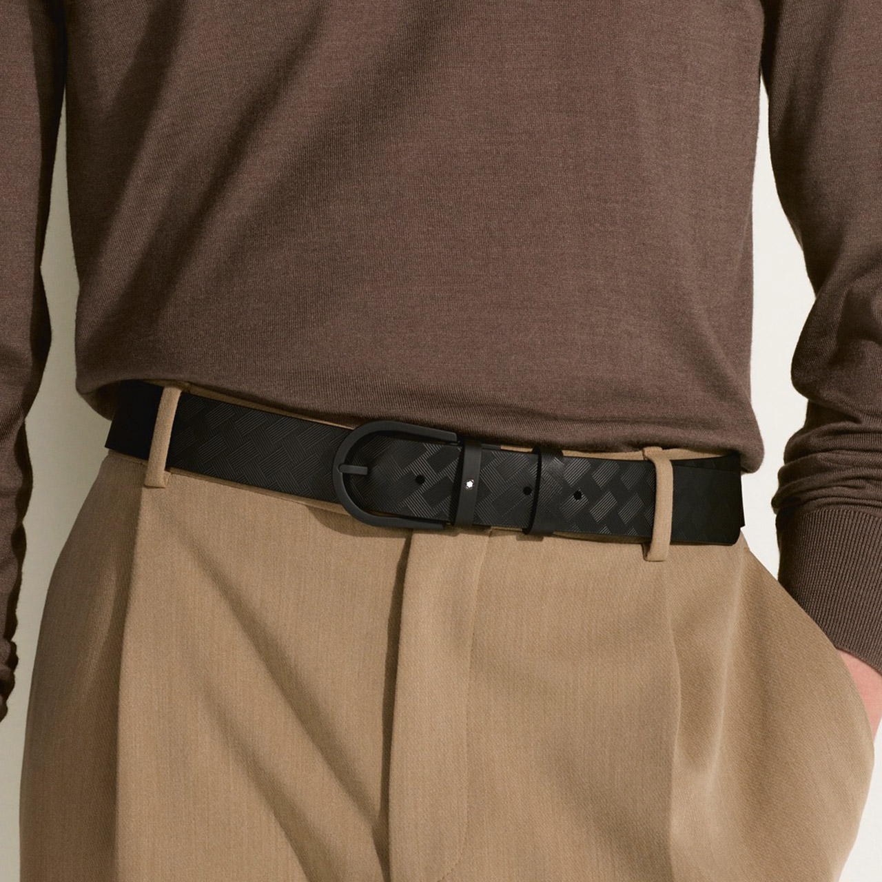 Buckle Horseshoe black , Zubehor, Gürtel, Schnalle