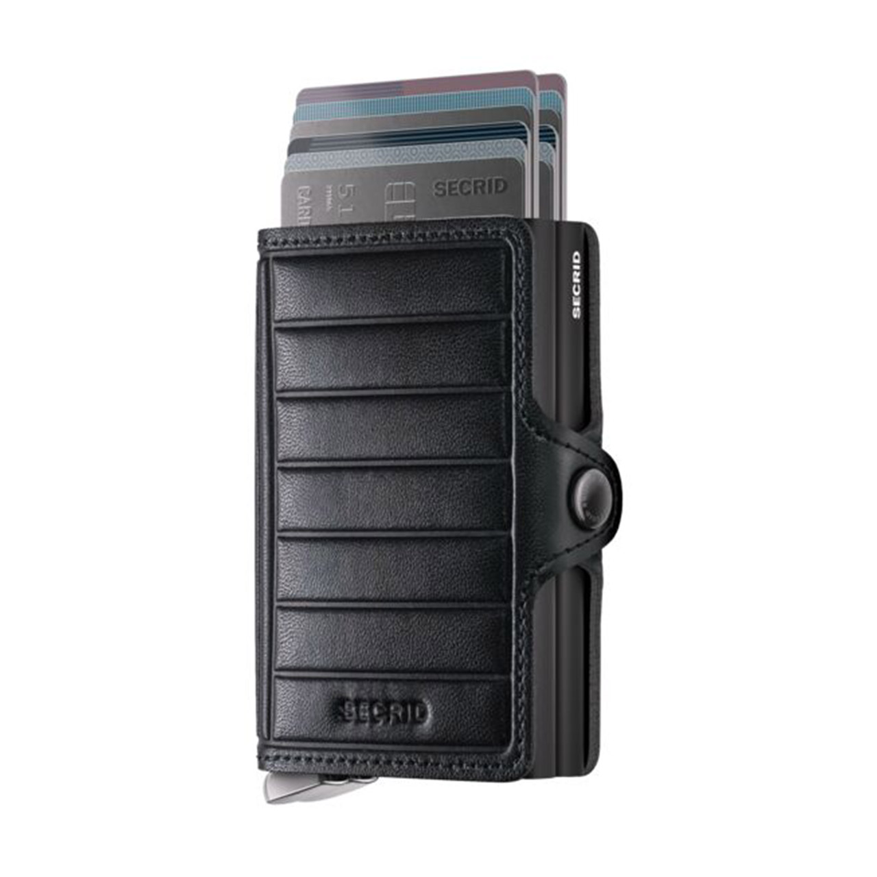 Twinwallet Emboss Lines Black, Zubehor