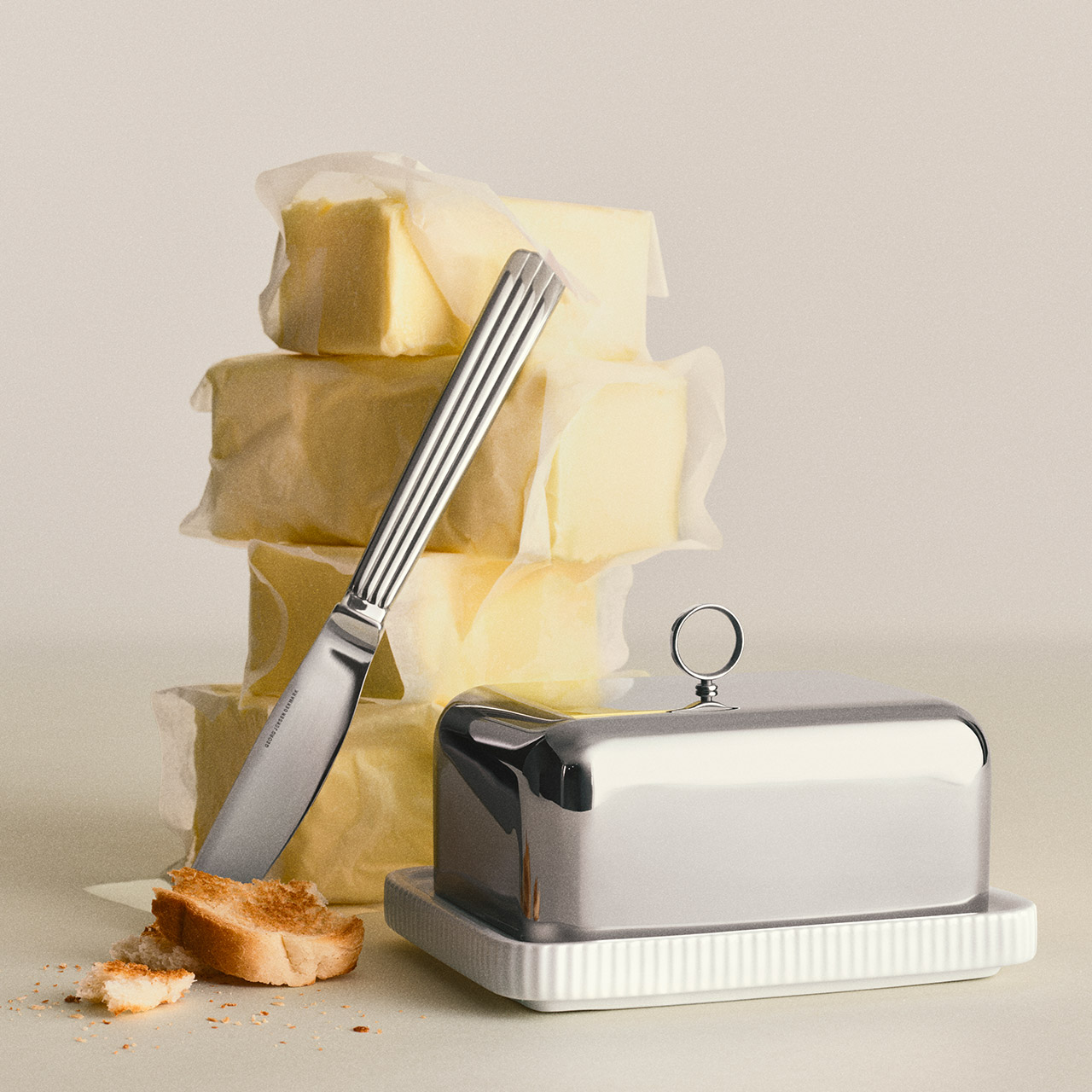 Butter dish, Butter, Essen, Brot