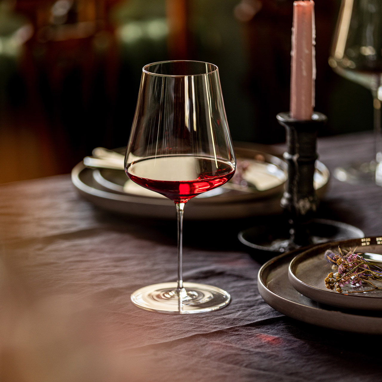 Burgundy glass set 0.74 l 2 pieces, Glas, Alkohol, Schnaps, Roter Wein, Wein