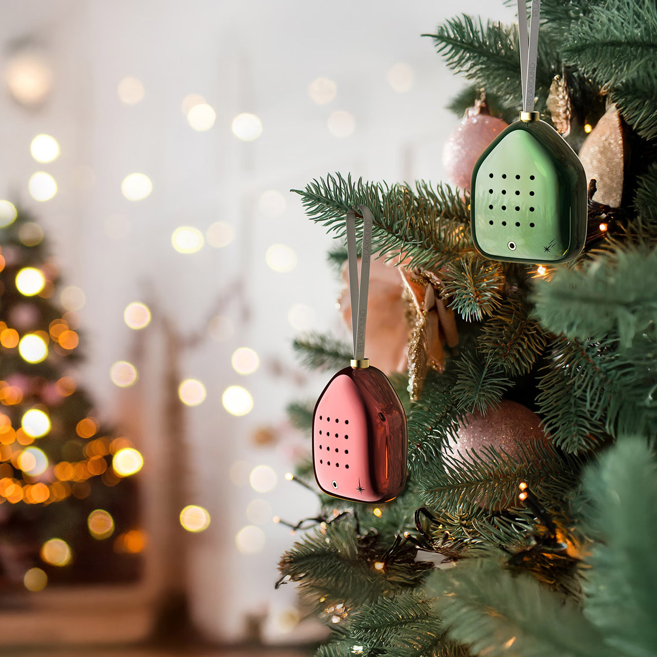 Acoustic Christmas tree decoration Green Sparkles, Weihnachten, Weihnachtsdekorationen, Weihnachtsbaum, Christbaumschmuck, Festival