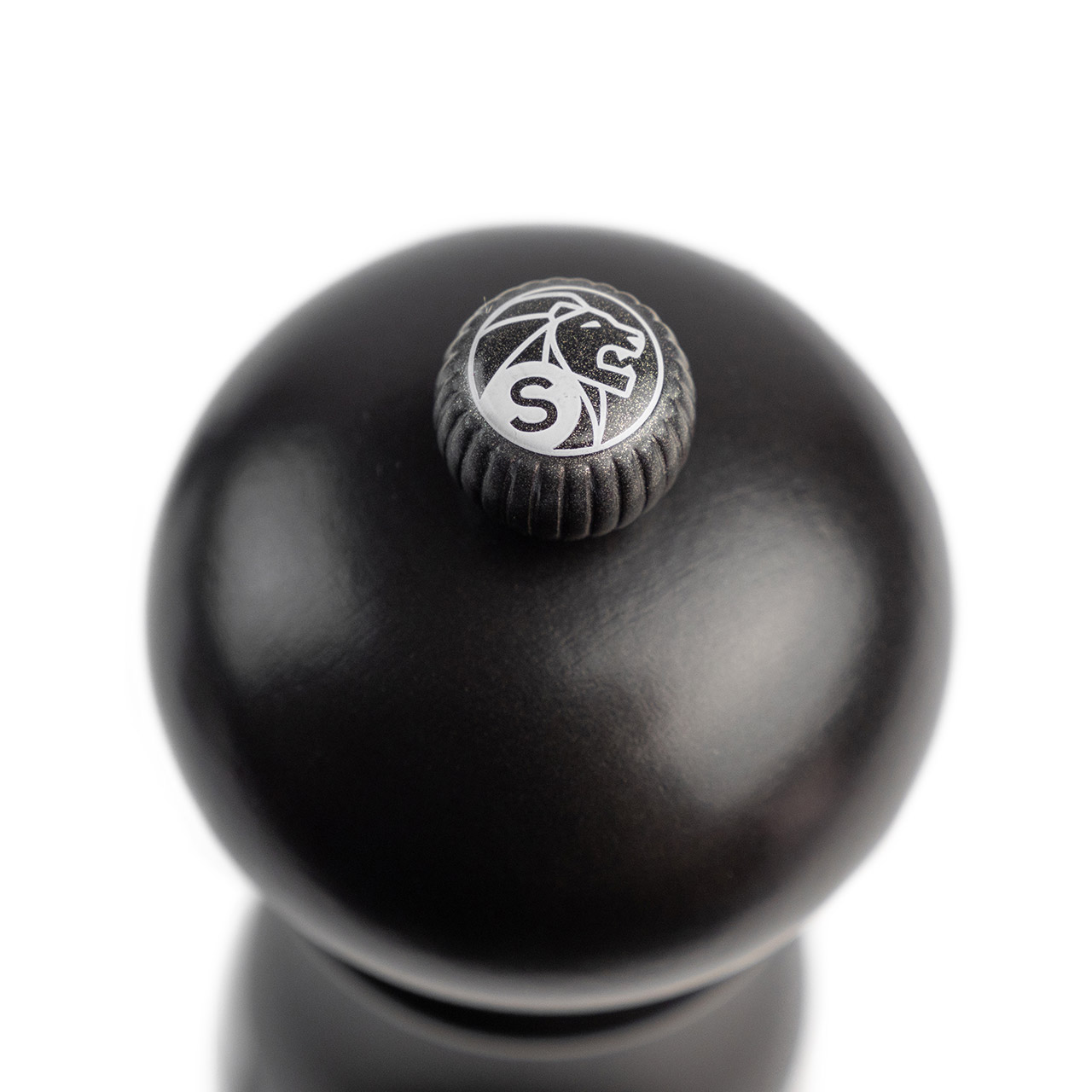 Salt mill 30 cm black satin, Sphäre, Ei, Essen