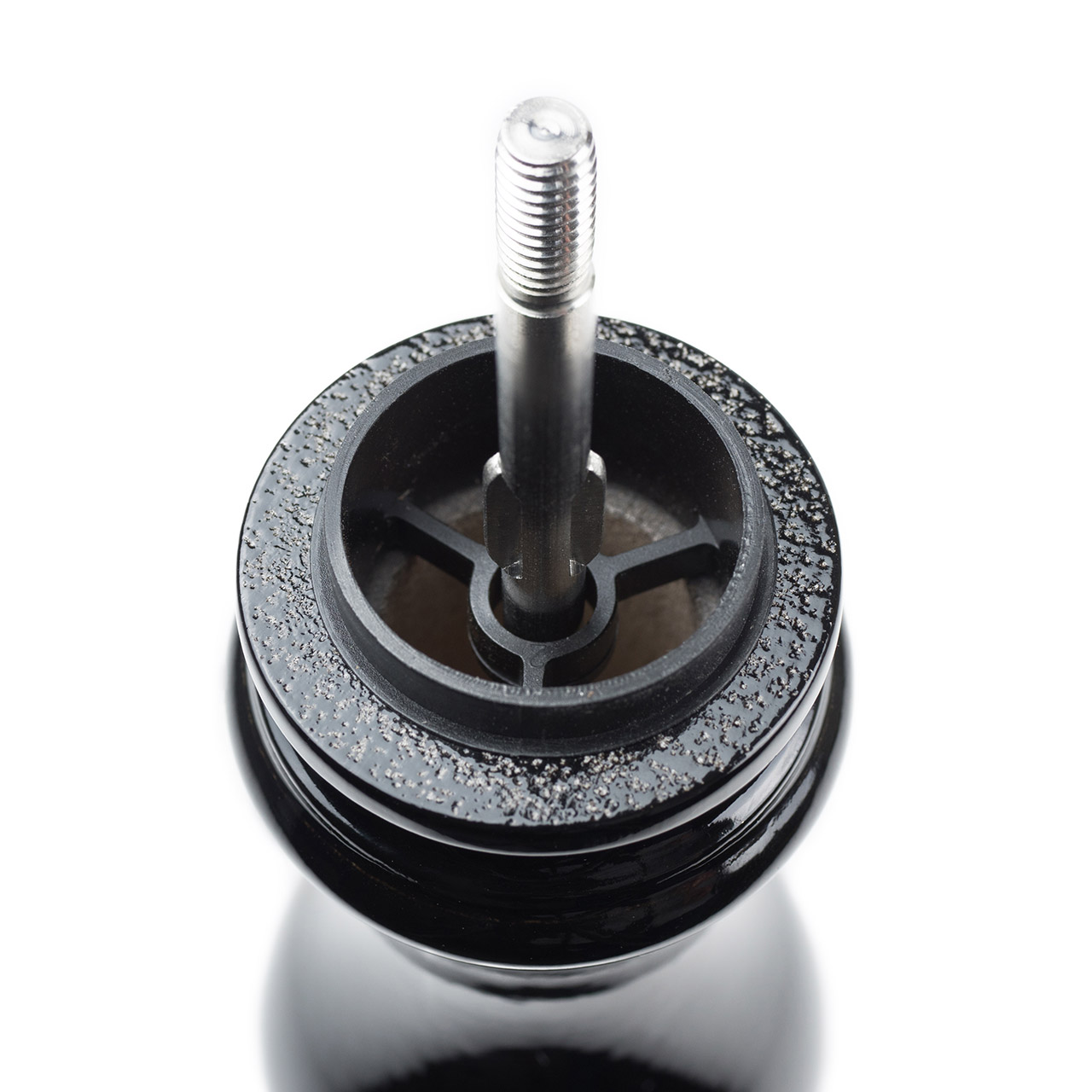 Pepper Mill 12 cm black lacquer, Maschine, Sprach, Rad