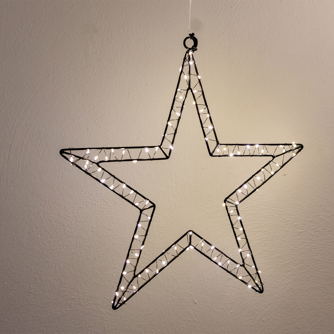 Decorative light LED star 2D 40 cm black, Sternsymbol, Symbol