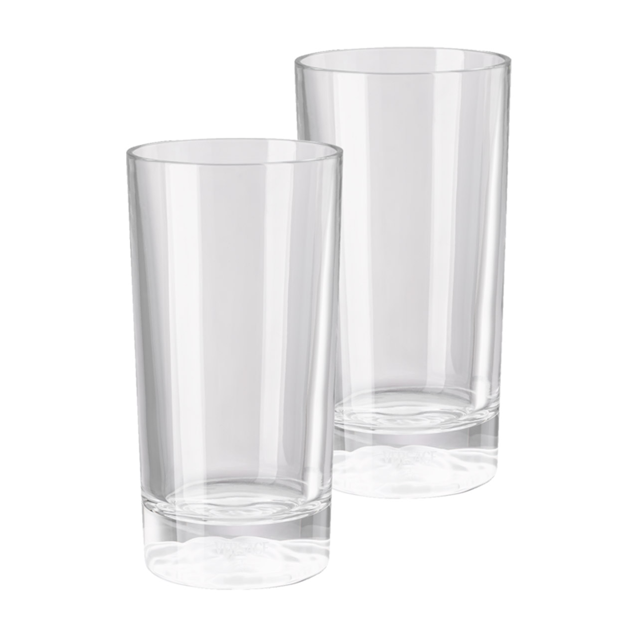 Long drink glass set (2 pieces) clear, Glas, Zylinder, Pokal, Krug, Töpferei