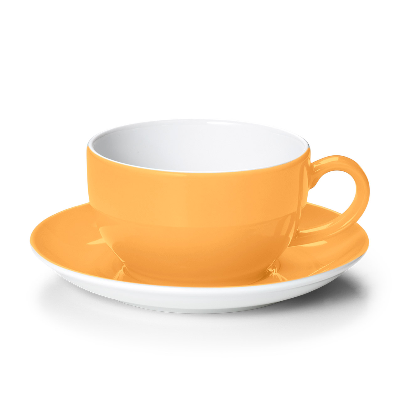 Dibbern 'Solid Color mandarine', Kaffeetasse m. U. 0,25 l, Untertasse, Tasse