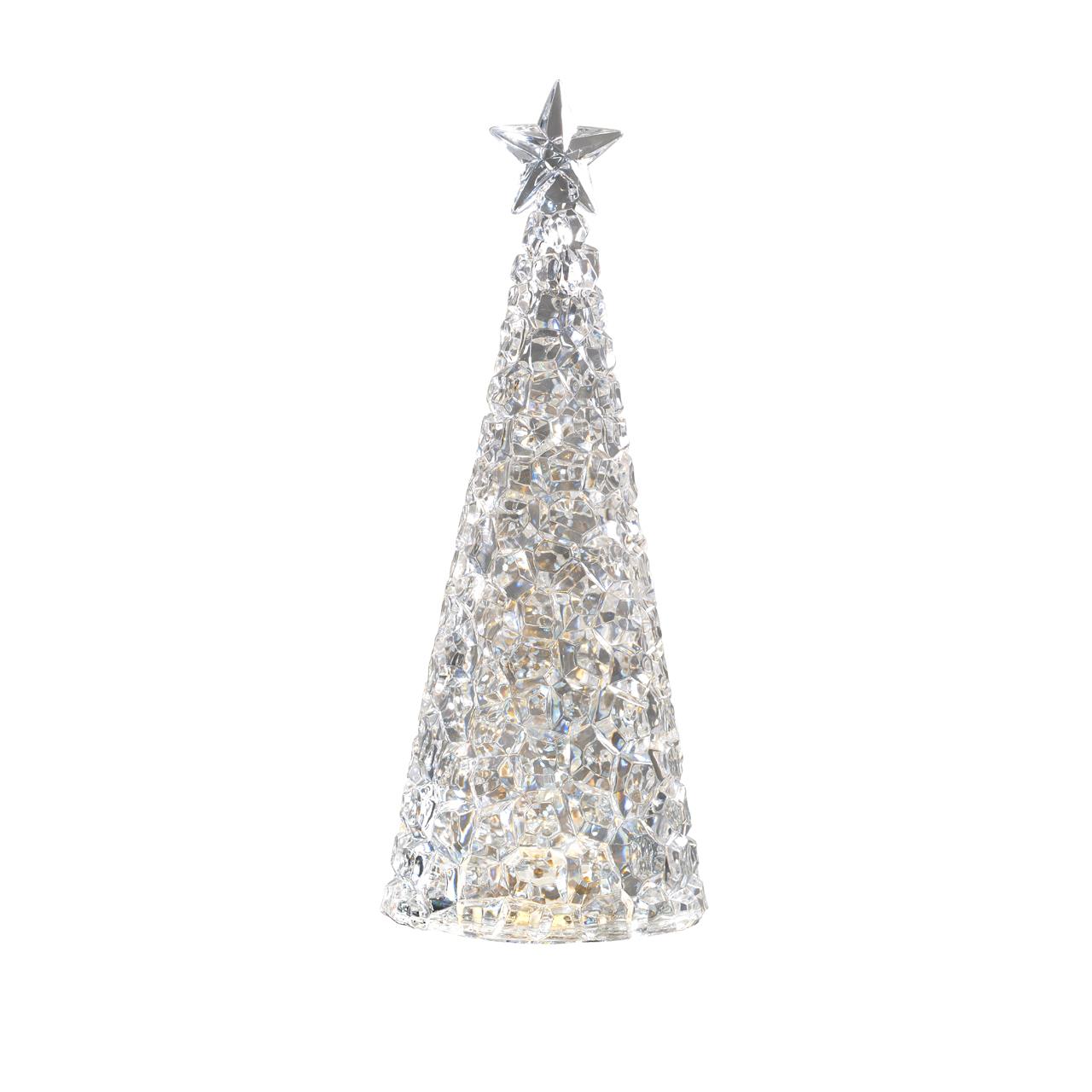 Decorative light Christmas tree 33x12.5 cm silver, Weihnachten, Weihnachtsdekorationen, Festival, Weihnachtsbaum