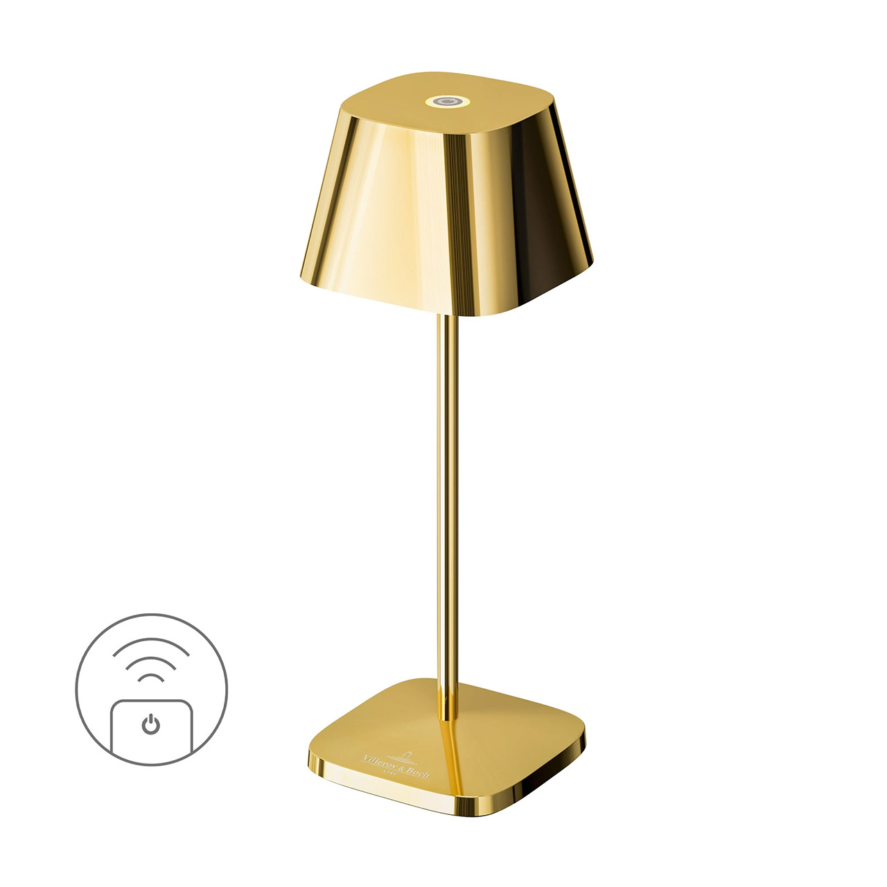 Table lamp LED 20 cm dimmable gold, Lampe, Lampenschirm, Tischlampe