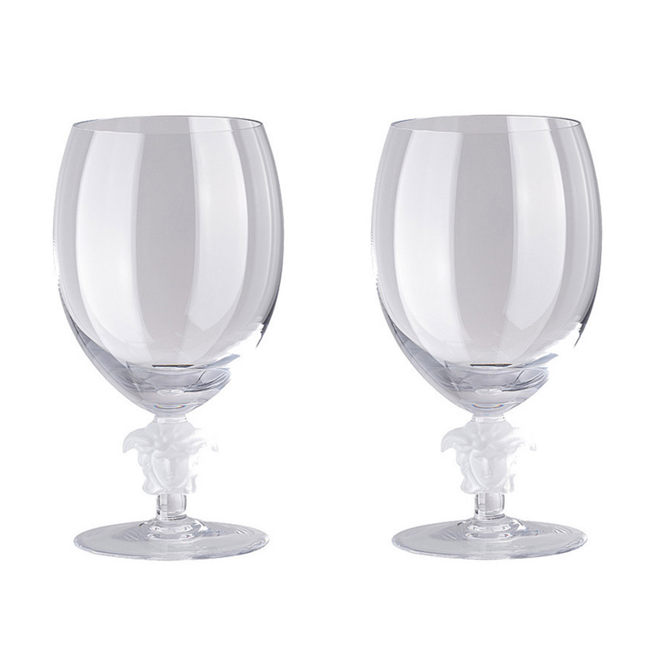 Red wine glass set (2 pieces) clear