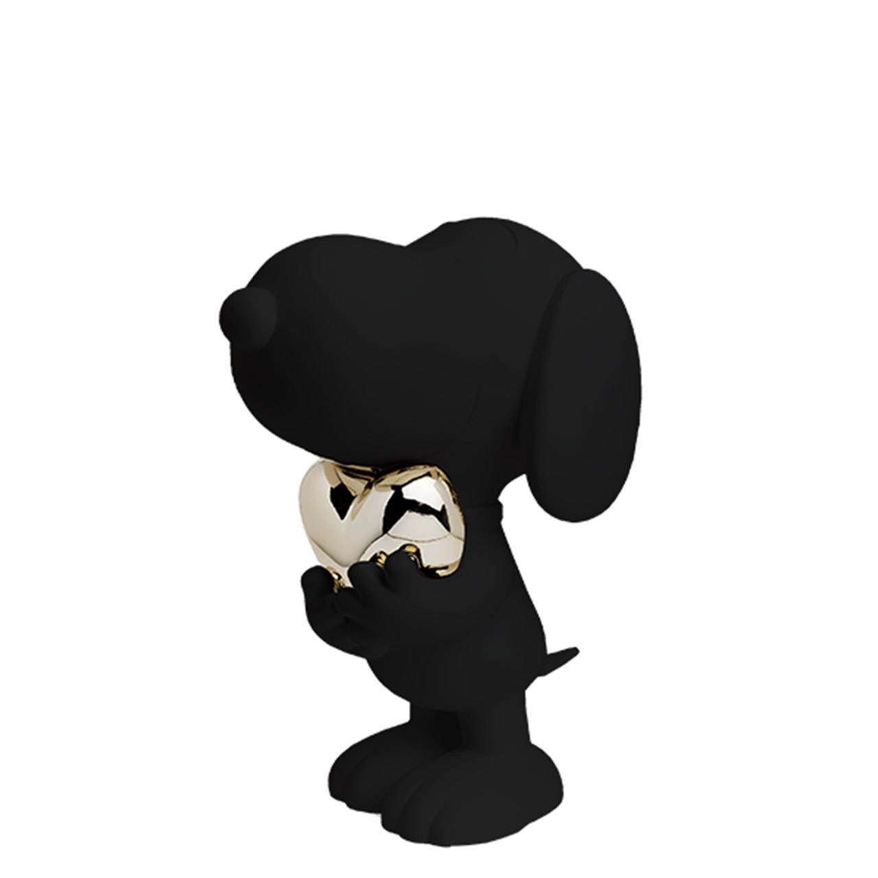 Snoopy Heart 27 cm matt black/gold, Figur, Elektronik, Hardware