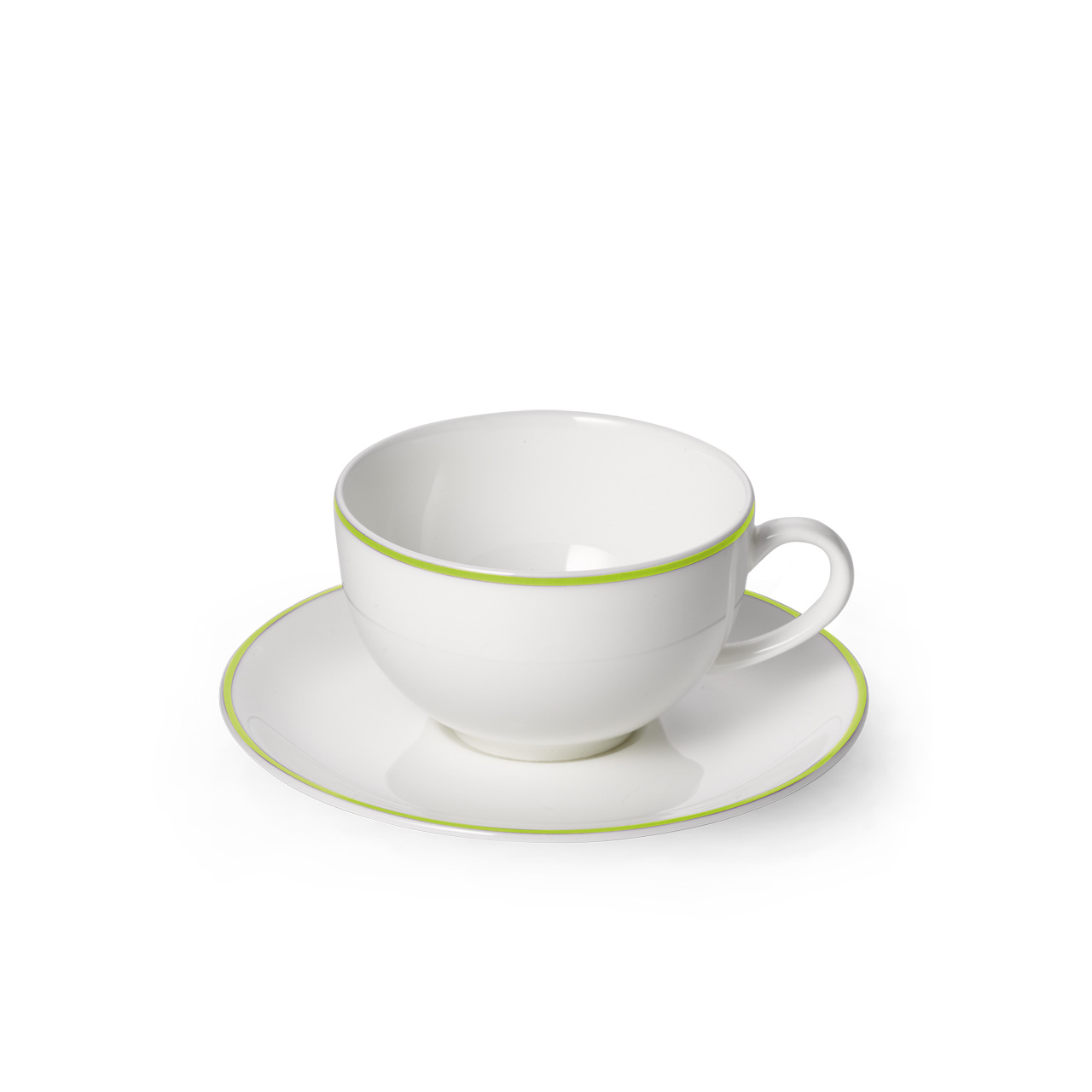 Coffee cup with saucer round 0.25 l lime, Untertasse, Tasse