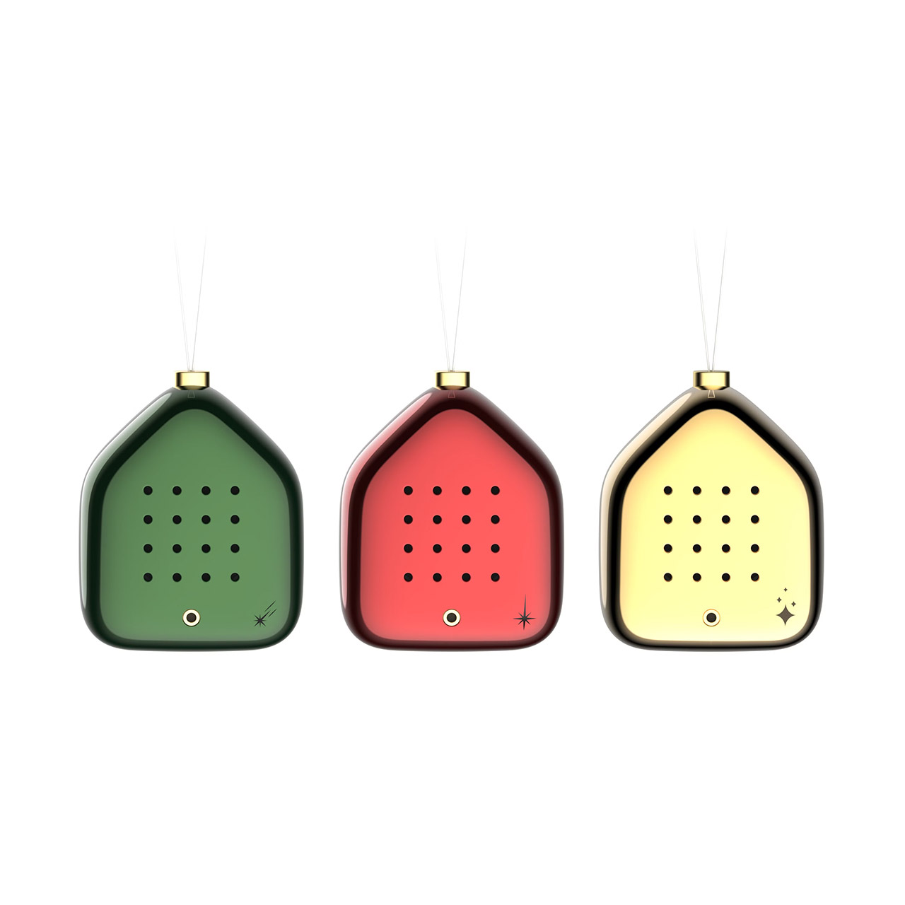 Acoustic Christmas tree decoration Jingle Bells - Selection set of 3, Zubehor