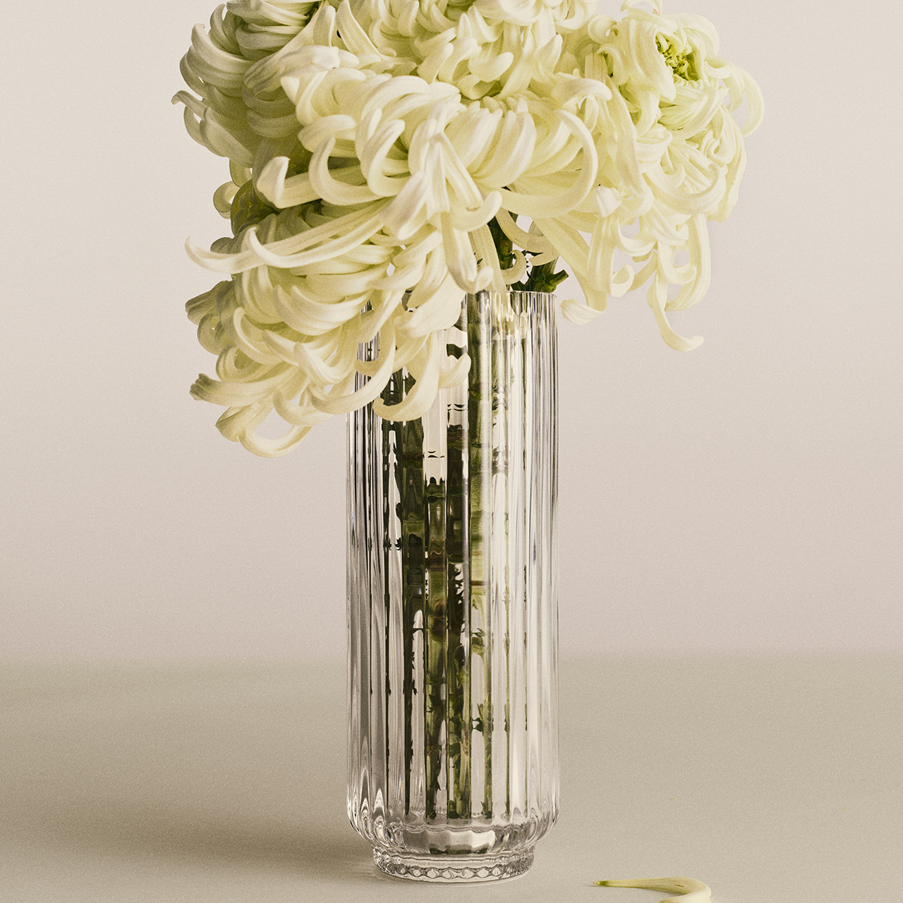 Vase 22.5 cm clear, Töpferei, Krug, Vase, Blumen-Arrangement, Blumenstrauß