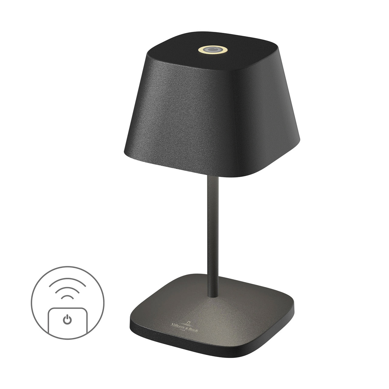 Table Lamp LED 20 cm dimmable black, Lampe, Tischlampe, Lampenschirm