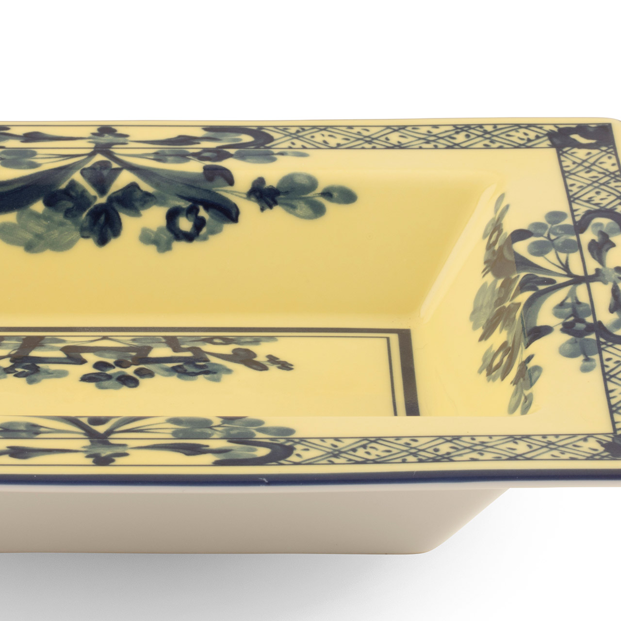 Bowl rectangular 15x19 cm citrine, Kunst, Porzellan, Töpferei