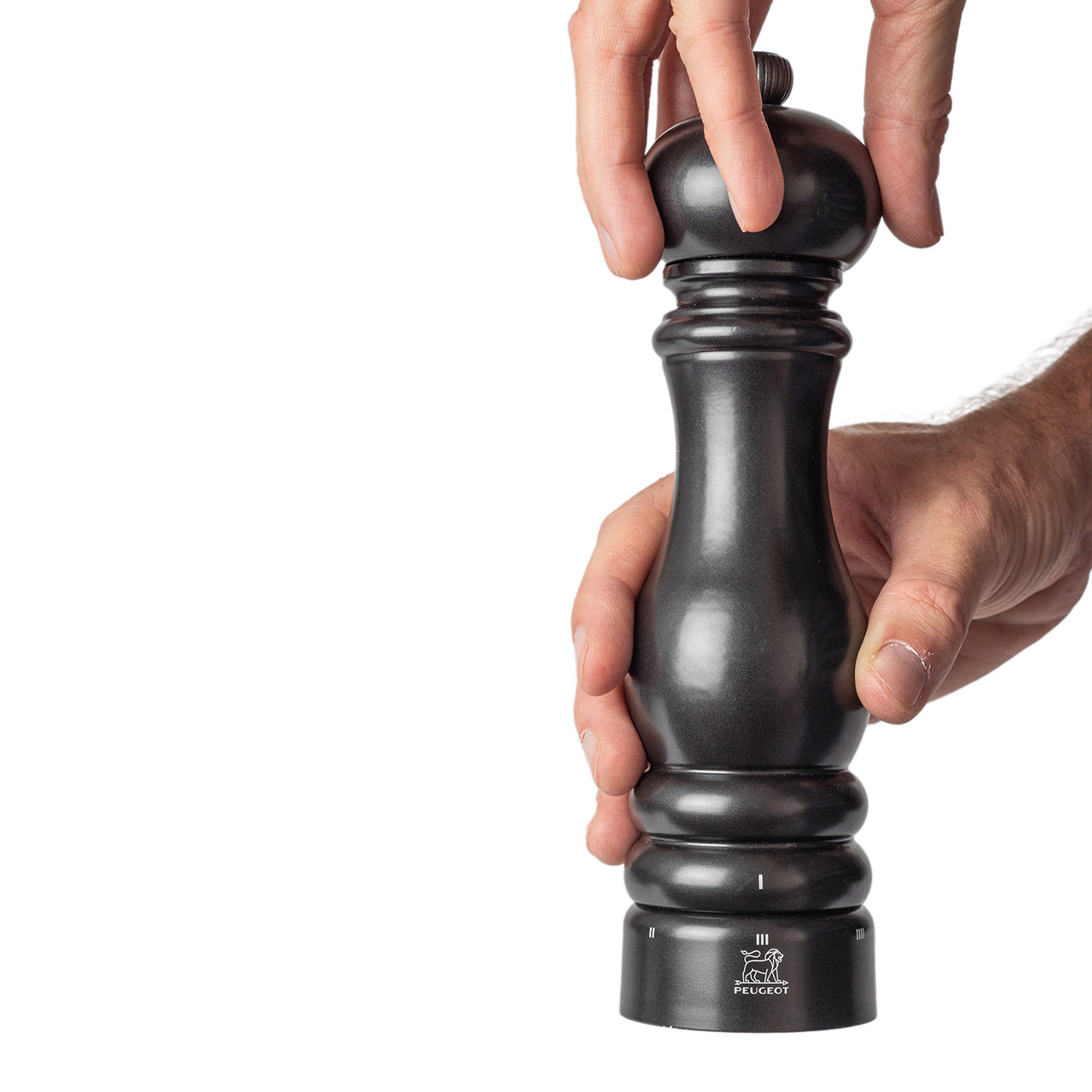 Pepper mill 22 cm black satin