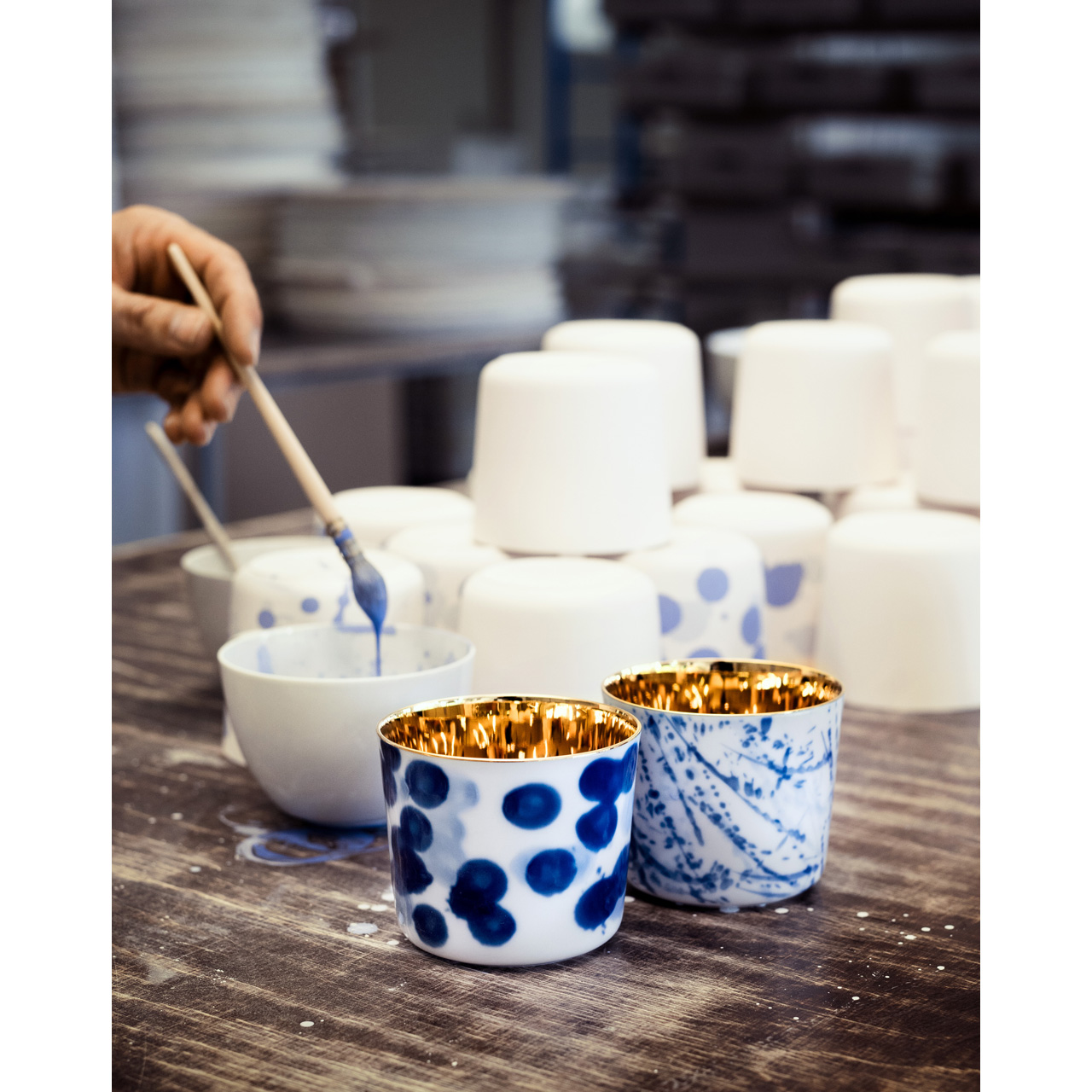 Champagne goblet Drips, Porzellan, Töpferei, Tasse, Essstäbchen, Person