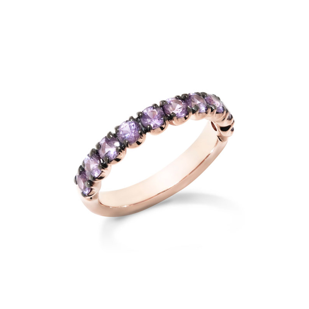 Ring rose gold 750 lilac sapphires 1.40 ct W53, Zubehor, Schmuck, Edelstein, Ring, Diamant