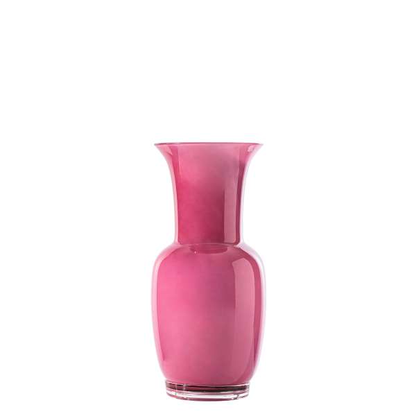 Vase 30 cm magenta/milchweiß