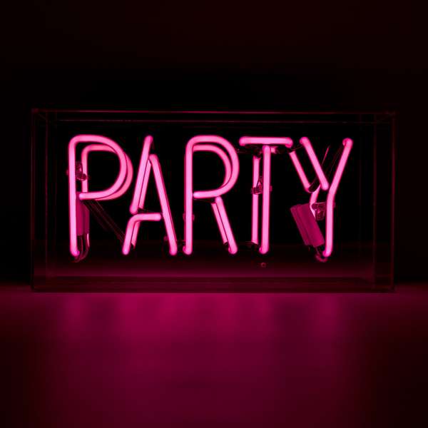Acryl-Box Neon - Party rosa