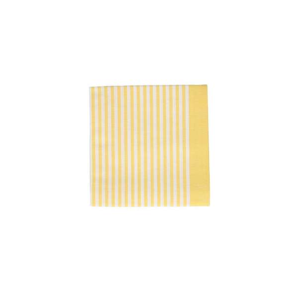Küchentuch 50x70 cm Streifen schmal gelb