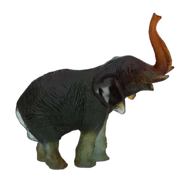 Elefant 22,5 cm grün/bernstein