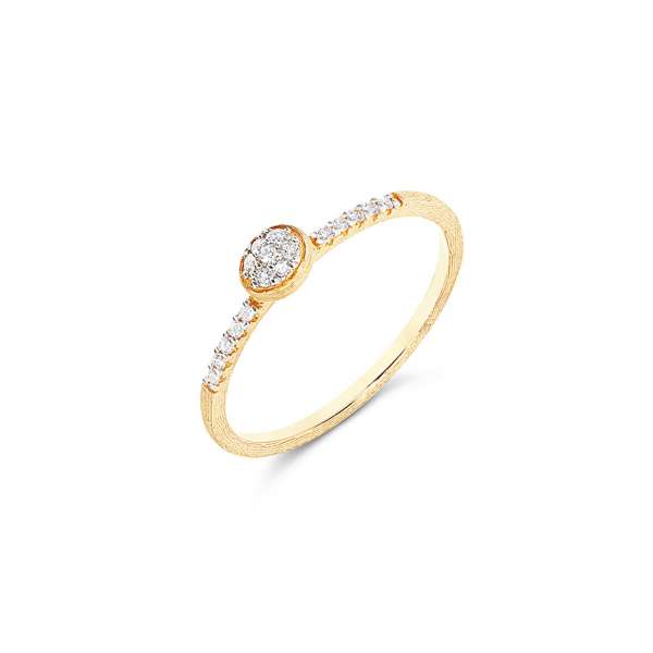 Ring 750/- Gelbgold Diamanten 0,097 ct W54