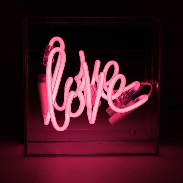 Mini-Acryl-Box Neon - Love