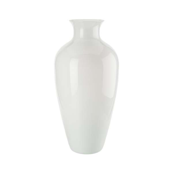 Vase 65 cm milchweiß