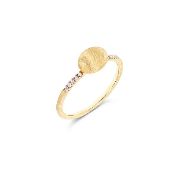 Ring 750/- Gelbgold Diamanten 0,05 ct W54