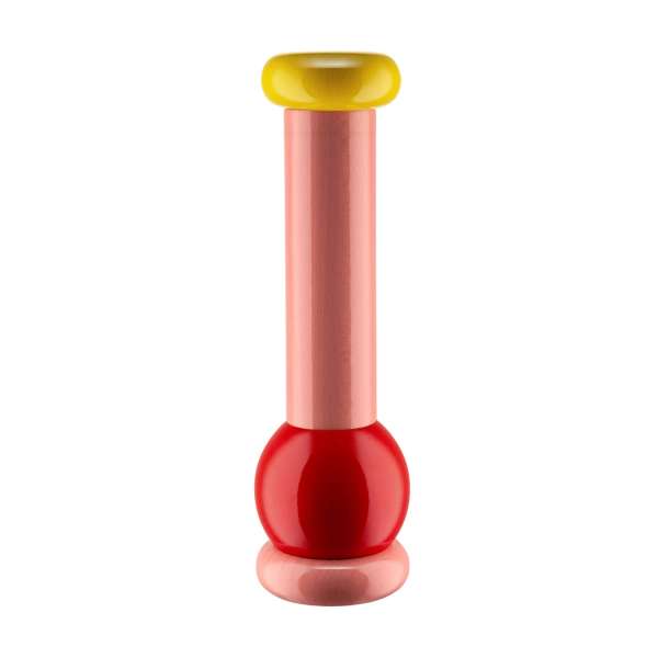 Salz-/Pfeffer-/Gewürzmühle 23 cm Buchenholz/Keramik pink