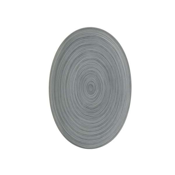Platte oval 34 cm matt