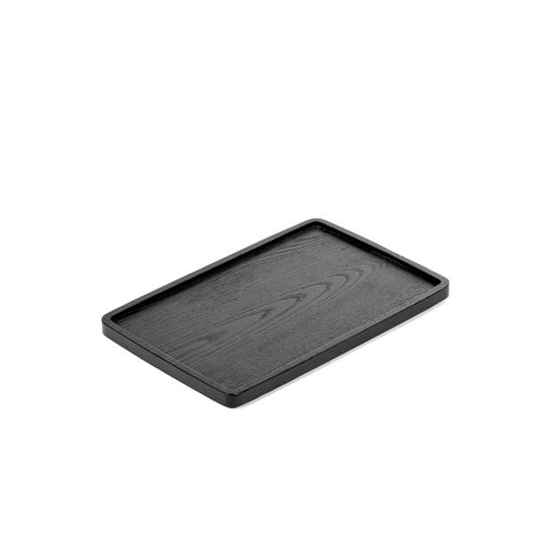 Tablett rechteckig M 30x20 cm schwarz