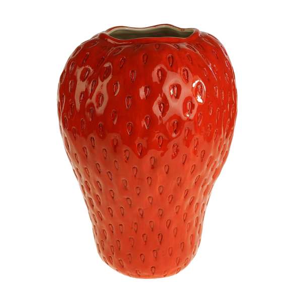 Vase Erdbeere 38 cm rot