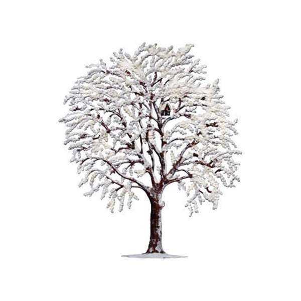 Winterbaum mit Rauhreif 15x12 cm