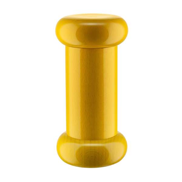Salz-/Pfeffer-/Gewürzmühle 15 cm Buchenholz/Keramik gelb