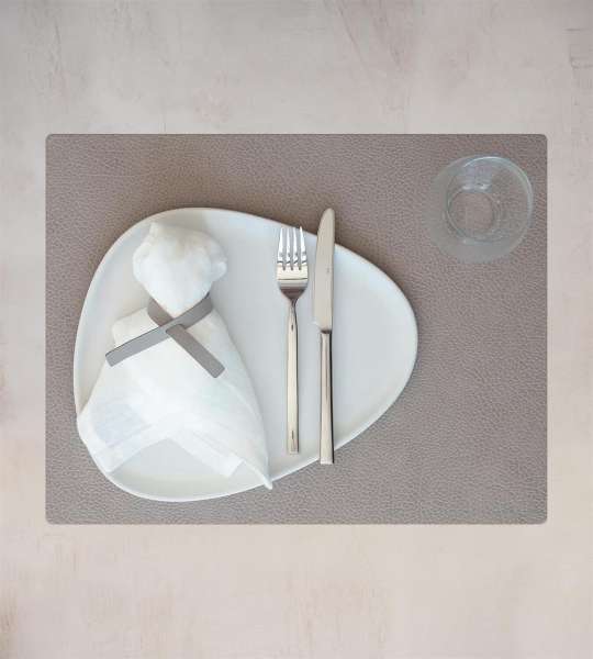 Tischset 35x45 cm Hippo warm gray