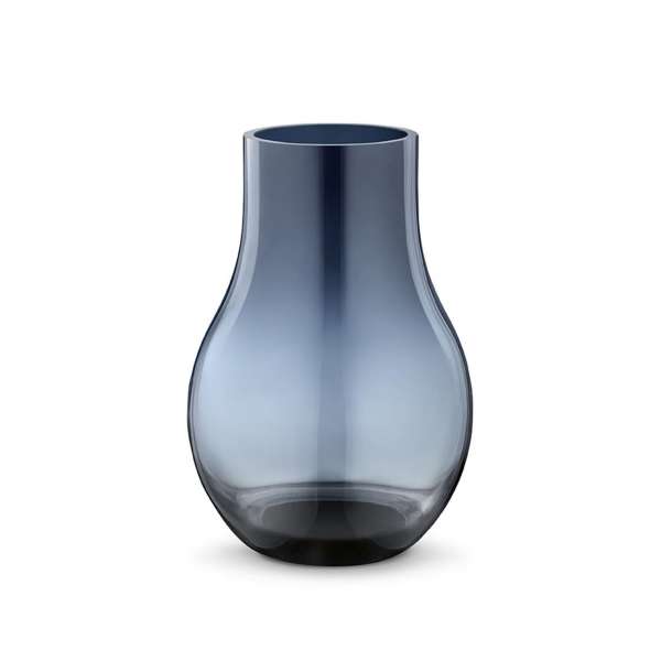 Vase 21,6 cm dunkelblau Glas