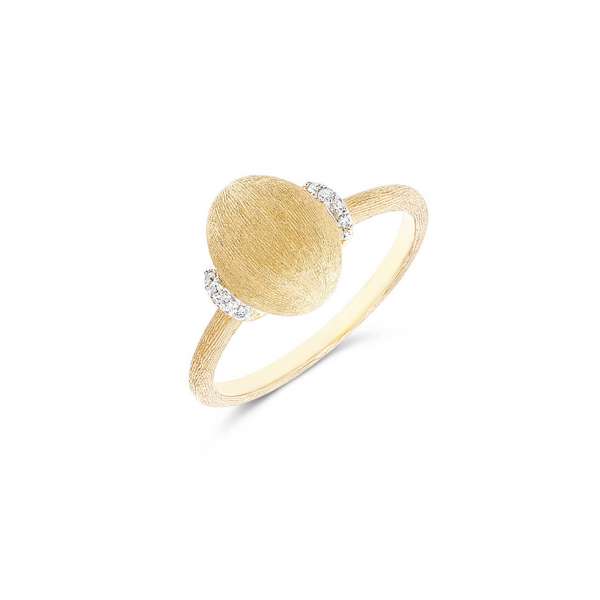Ring 750/- Gelbgold Diamanten 0,028 ct W54