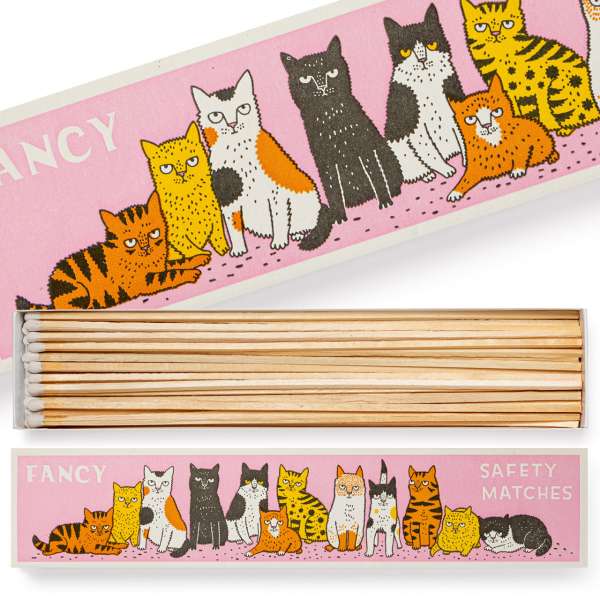 Streichhölzer Fancy Cat Safety Matches