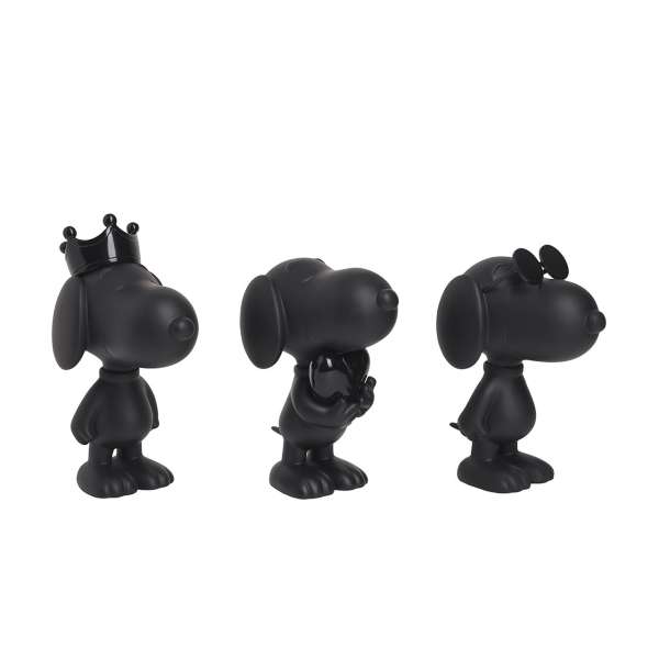 Snoopy XS 13 cm (3 Stück) schwarz